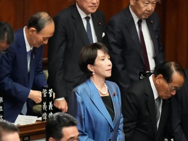 Sanae Takaichi. Foto : AP/Eugene Hoshiko.