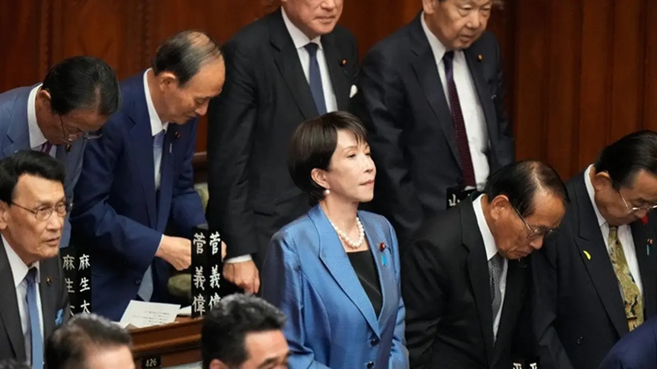 Sanae Takaichi. Foto : AP/Eugene Hoshiko.